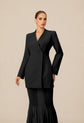 Mimi V-Neck Blazer Maxi Dress