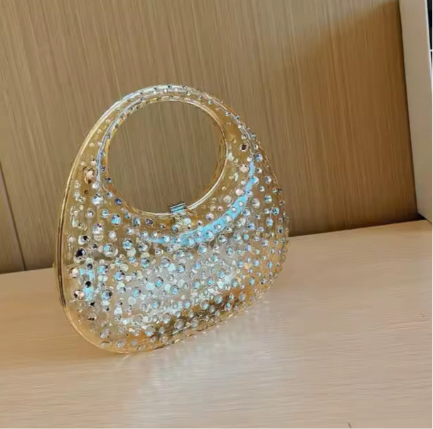 Luxury Clutch Bag with Diamond
