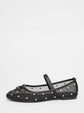 Mesh Diamante Low Shoes