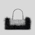 Ostrich feather rhinestone handbag - Yembifashion 