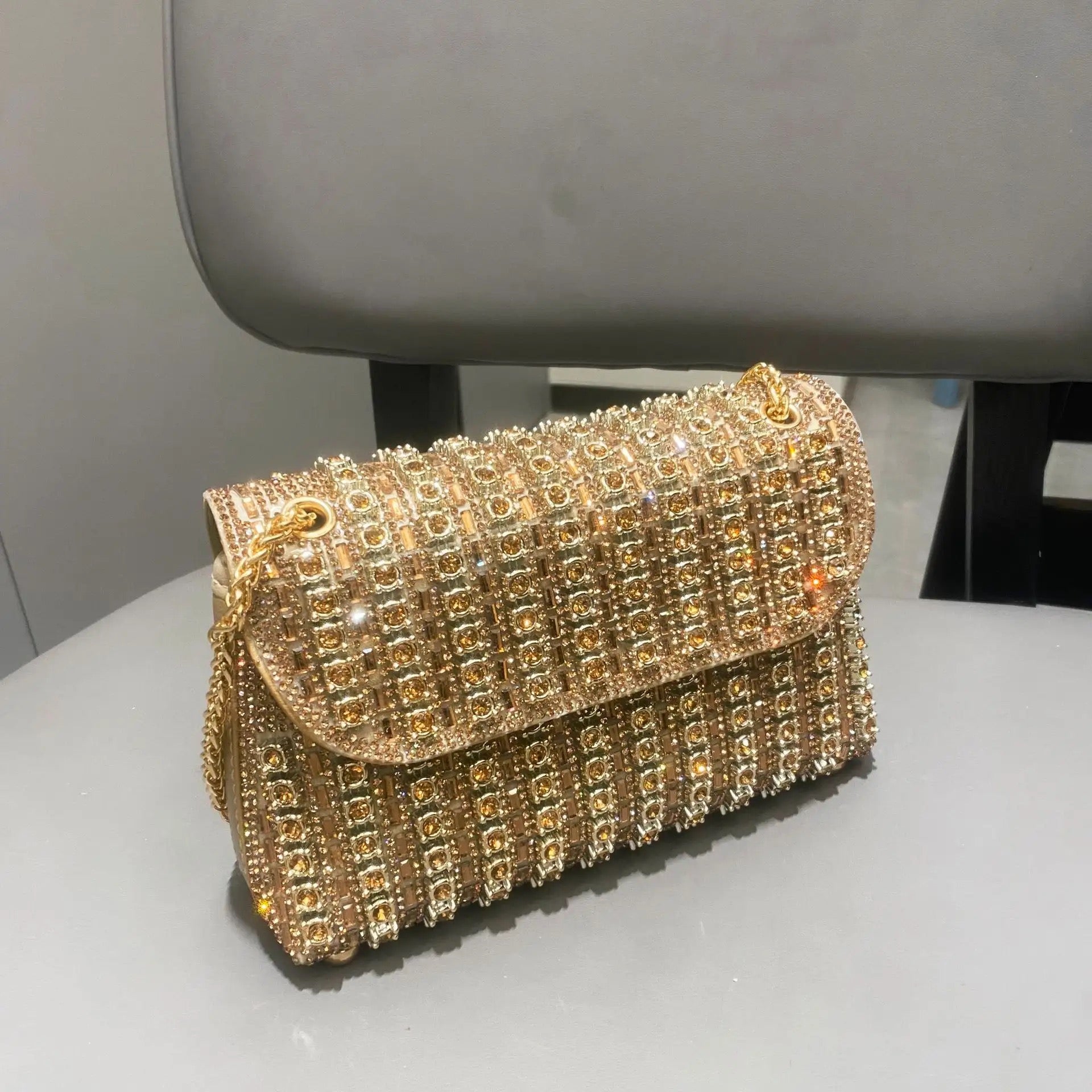 Rhinestone evening bag fashion diamonds handbags luxury chain party handbags / crossbody bags ladies evening bags - Yembifashion 