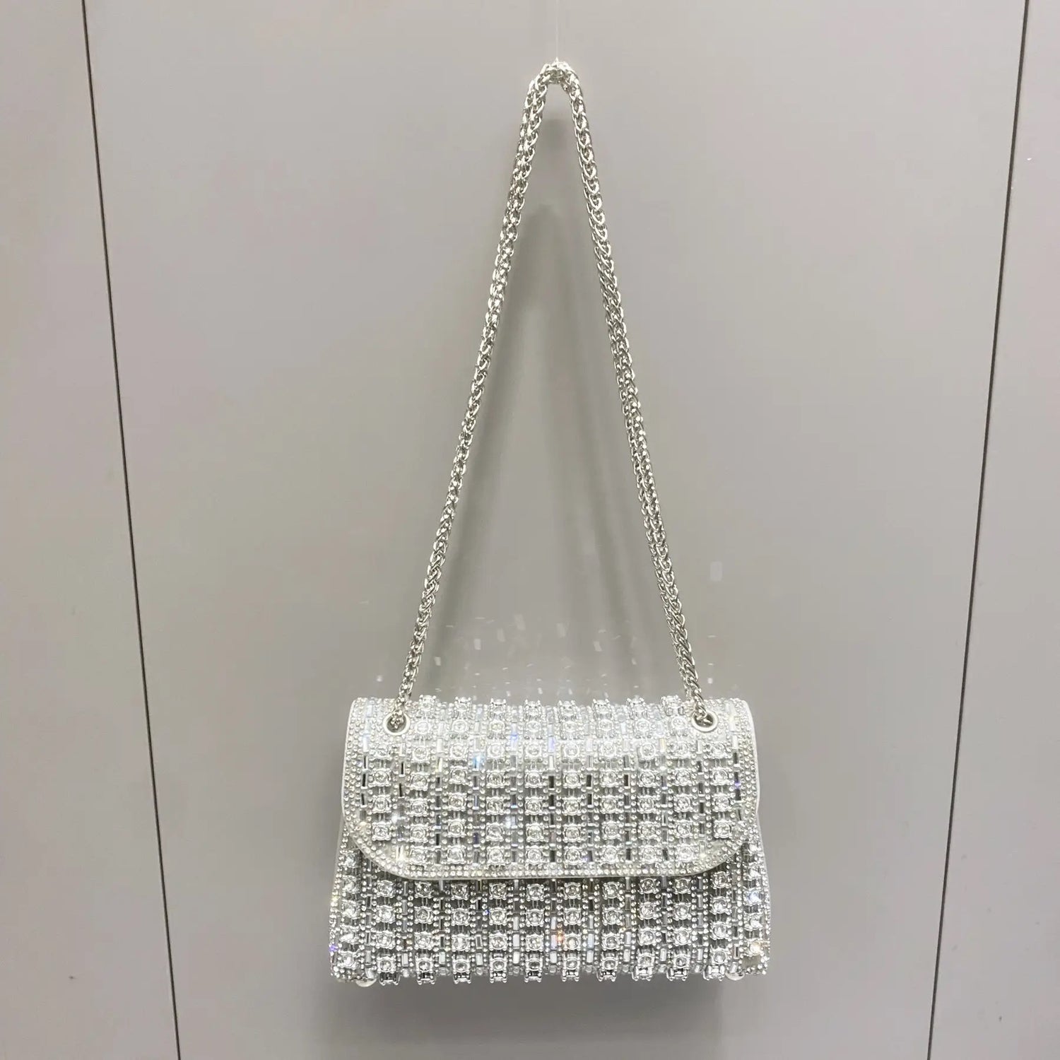 Rhinestone evening bag fashion diamonds handbags luxury chain party handbags / crossbody bags ladies evening bags - Yembifashion 