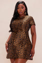 Yvy Leopard Mini Dress – Bold Animal Print