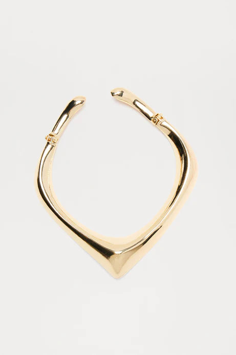 Gold Choker Collar Necklace – Statement Luxury