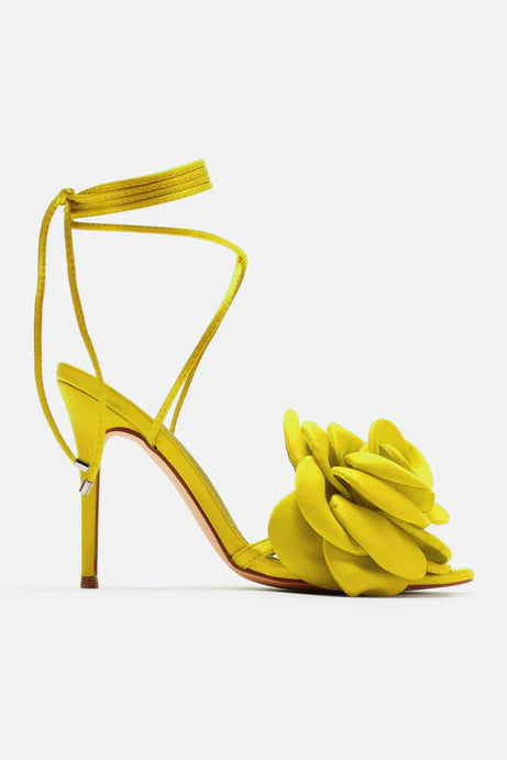 Lime Heeled Sandals – Bold Pop-Color Heels for Summer Style