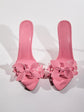 Flower Slippers In Pink