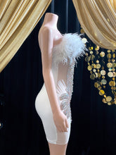 Rhinestone Applique Dress Sleeveless| Birthday Dress| Shiny Evening Celebrate