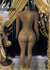  Love Diamante Bodysuit with sparkling diamante details for a stunning, glamorous look.