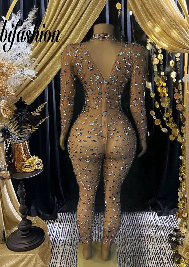  Love Diamante Bodysuit with sparkling diamante details for a stunning, glamorous look.