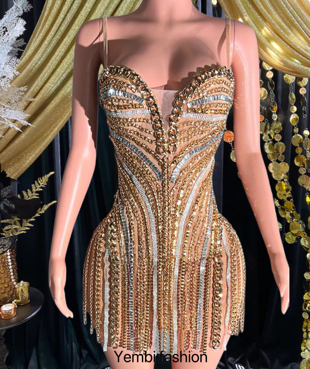 ROSA DIAMANTE DRESS