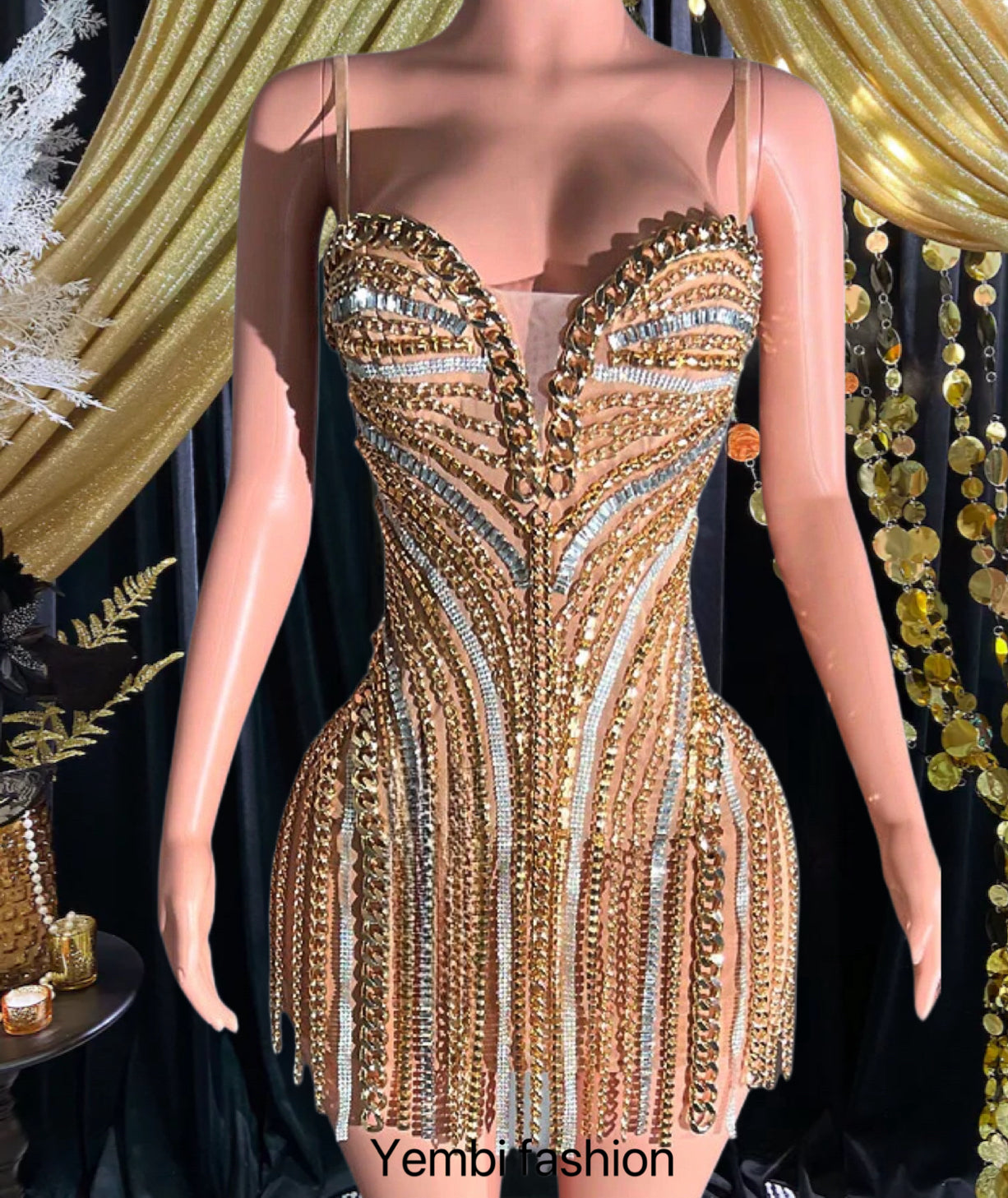 ROSA DIAMANTE DRESS