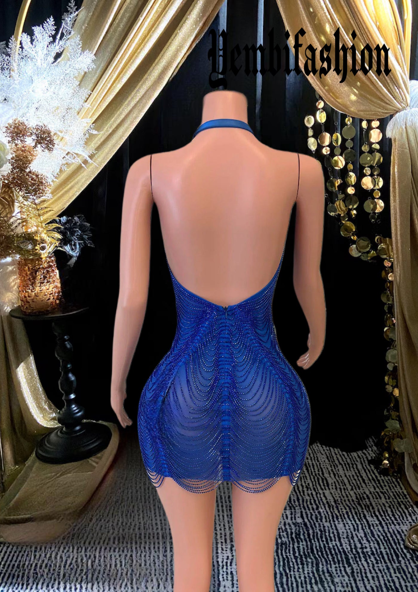 LAURE BLUE MINI DRESS