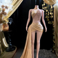Gold Mni Dress -Mini Wrap Dress