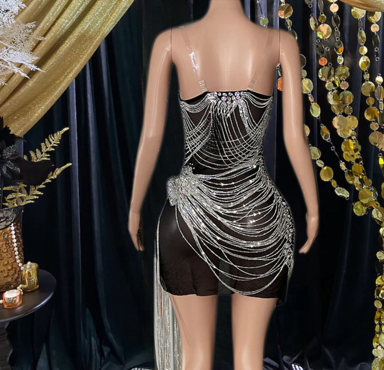 RAISSA DIAMANTE TASSEL DRESS