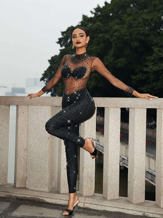 Laure  Diamante Bodysuit