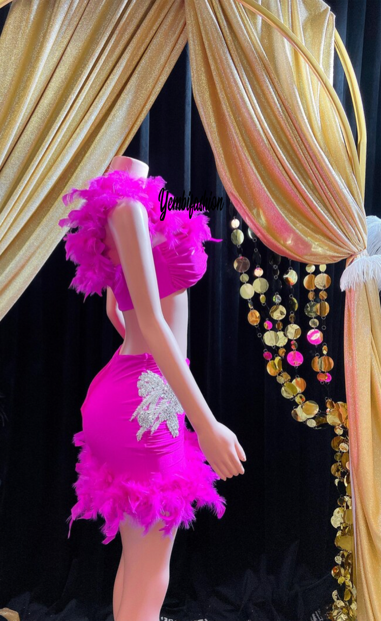 Kim Kardashian-Inspired Two-Piece Tulle Set in soft, flowing fabric for an elegant, chic look.