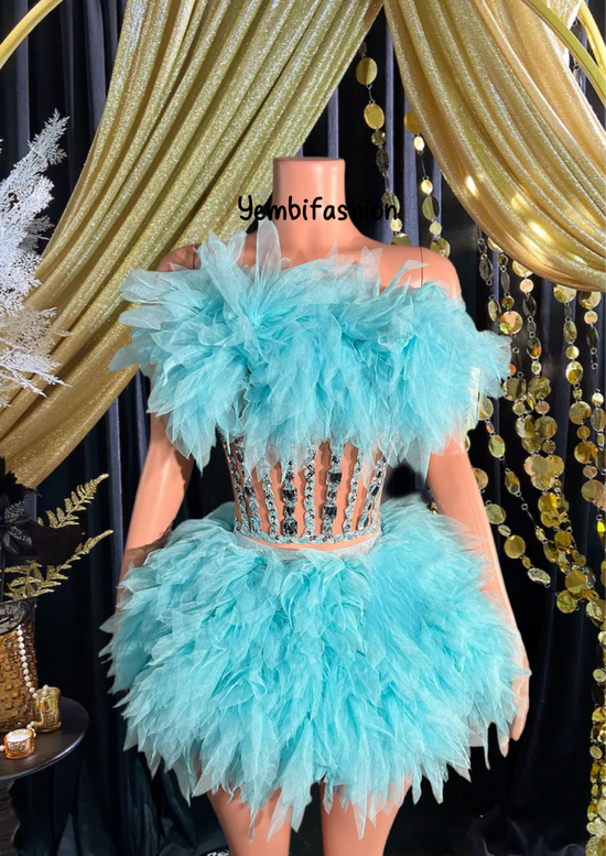 Blue Tulle Dress- Ball Dress