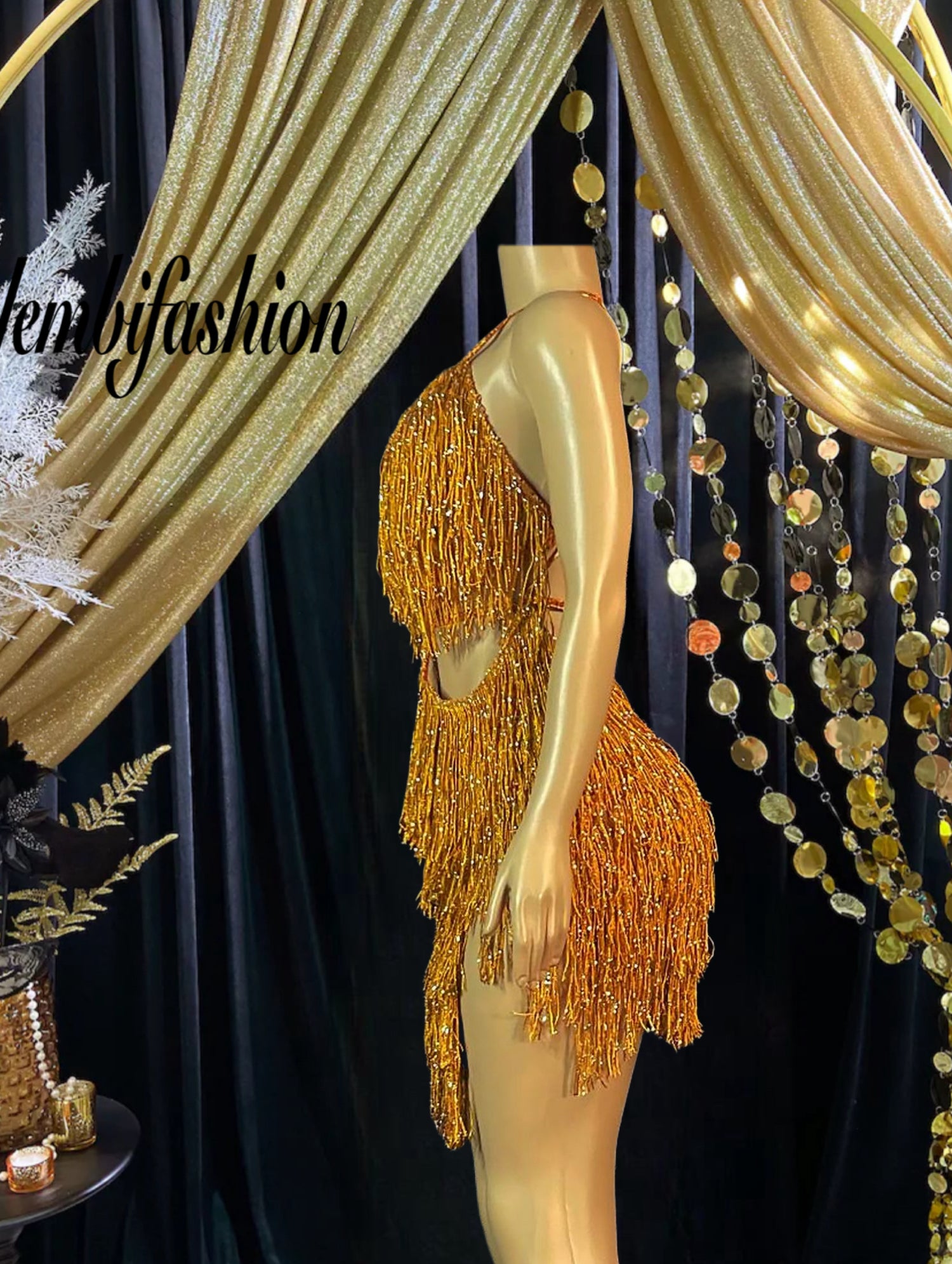 Clara Mini Pink Dress with tassel detailing, a chic and playful prom dress perfect for special occasions