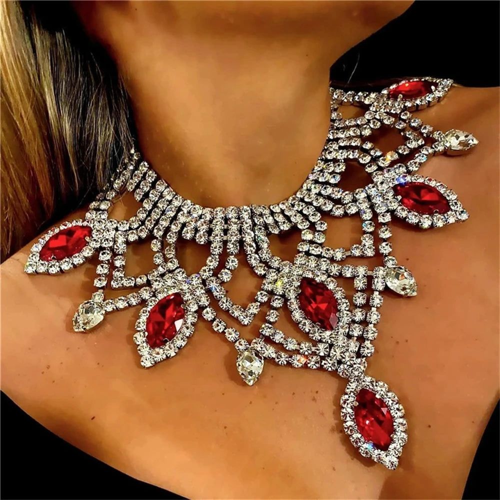 Large Necklace Women's Luxury Shiny