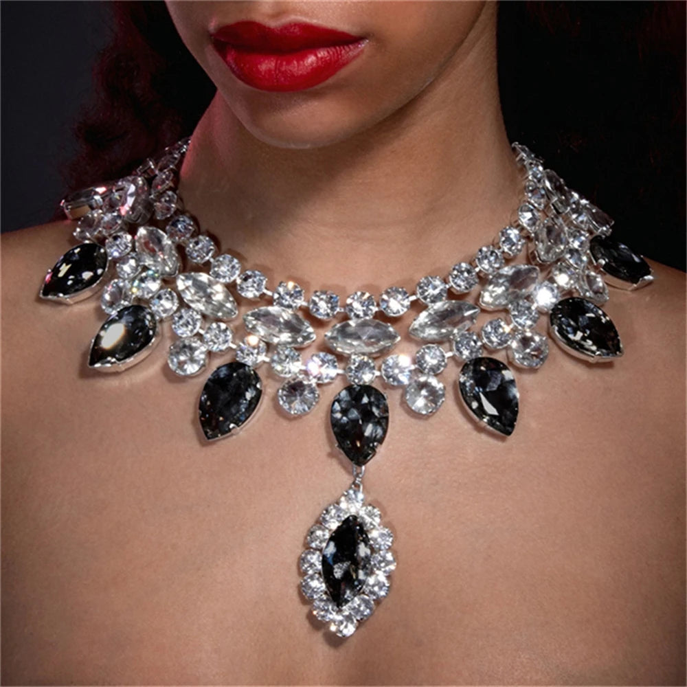 Large Necklace Women's Luxury Shiny