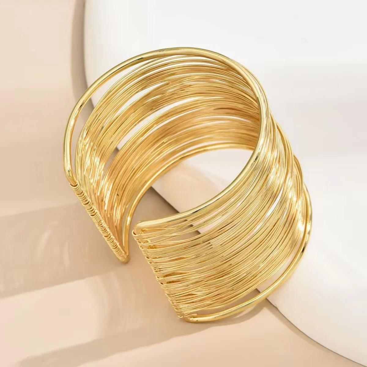 Gold Color Metal Wire Bracelet