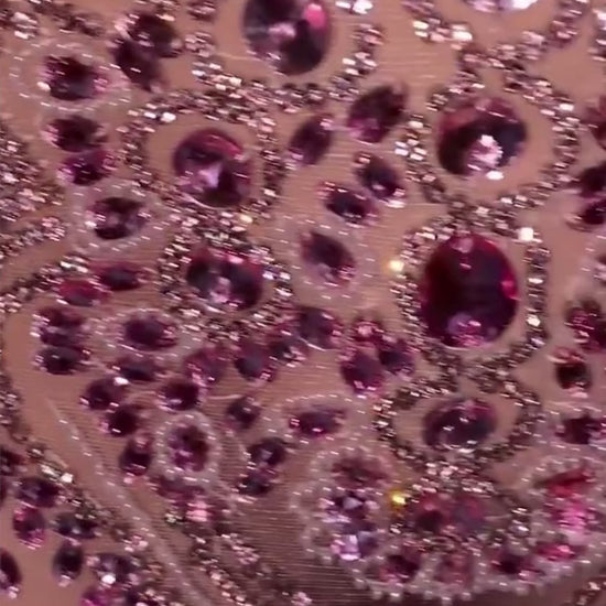 Pink Rhinestones Dress 