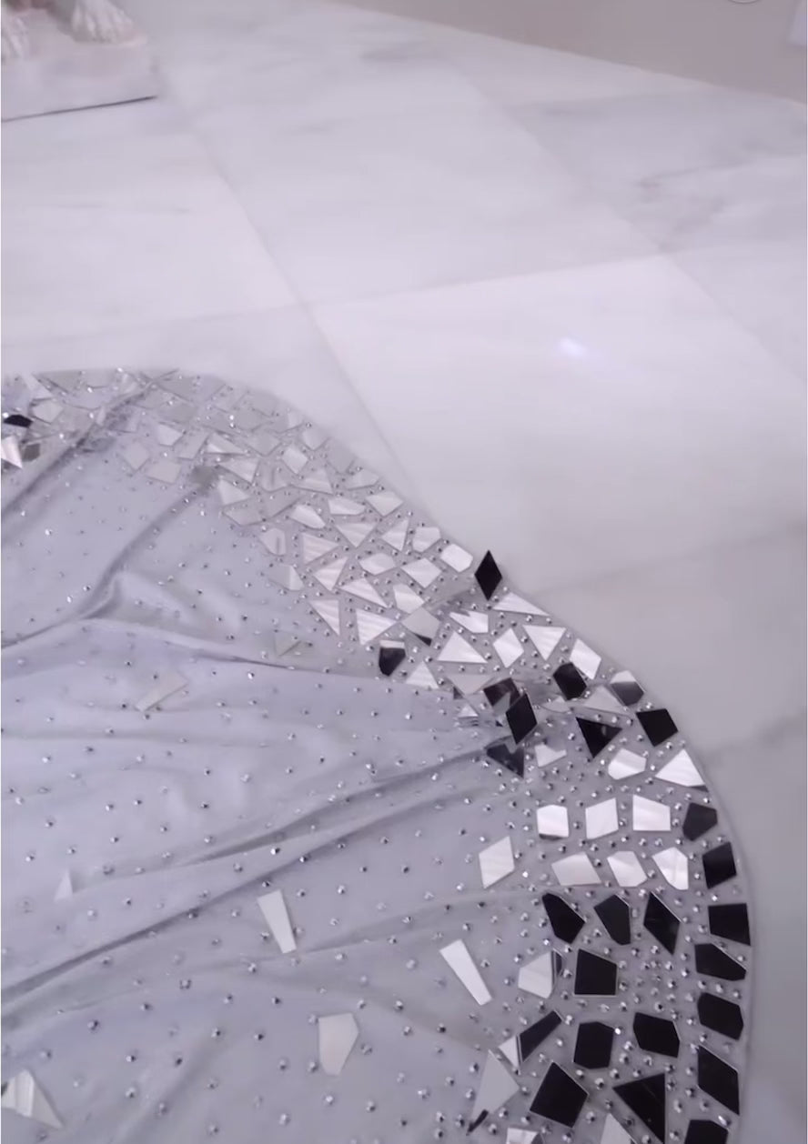 Diamante Dress With Mirror